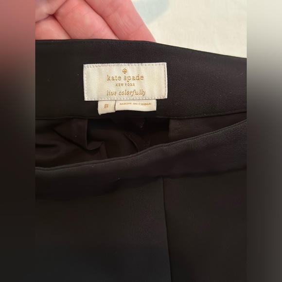 Kate Spade, size 8, black cropped slacks - Picture 4 of 6